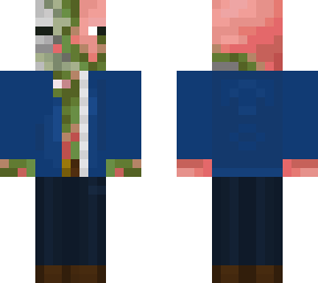 pigman w/ blue jacket (outer layer)