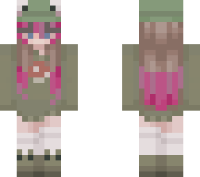 pink bangs frog girl