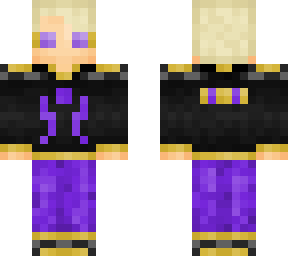 purple gold sci-fi soldier