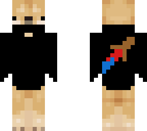 red and blue assassin doggo