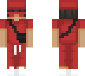 red bucket hat