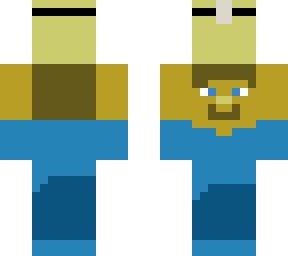steve with chest on head, xd