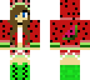 strong watermelon girl