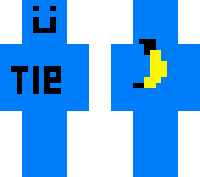 tie and banana blue simple skin