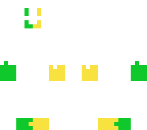 yellow & green white angel