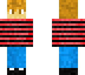 basic striped red sweater guy