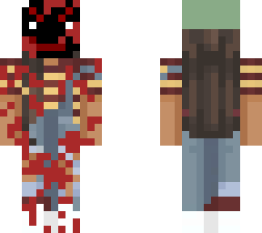 bee girl with mask n blood