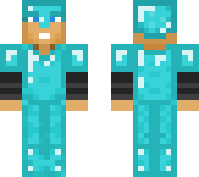 boy with fake diamond armor