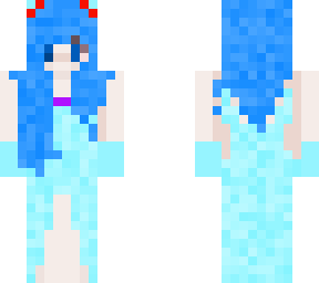 cat girl /w teal dress & gloves