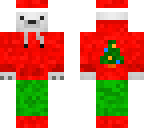 christmas polar bear