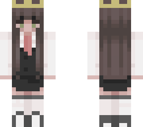 girl in suit with a crown :) brown hair