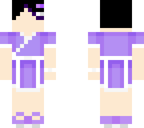 girl in white and purple (still not my kimono design)