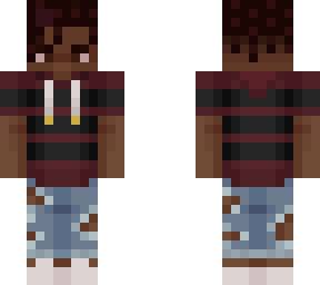 isaiah( striped hoodie, rolled up sleeves