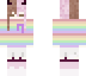 kawaii rainbow girl techno support