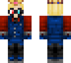 mcsrtober - day 10: costume (couriway) blue/red