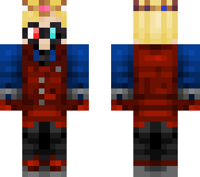 mcsrtober - day 10: costume (couriway) red/blue