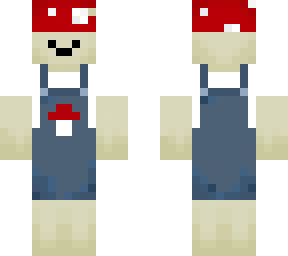 muchroom with overalls