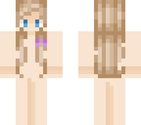 my skin base with lavender ribbon and hair