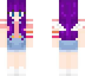 new minecraft skin (purple) :))
