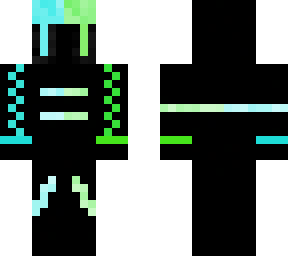 pitch blue green