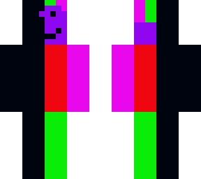 rainbow half black