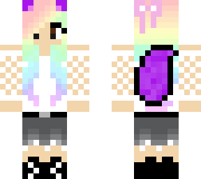 rainbow wolf girl -not mine i edited this from aphmaufan97-