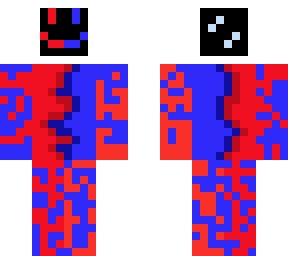 red and blue monster
