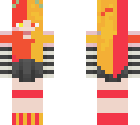 red and orange
