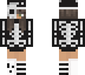 skeleton axolotl girl