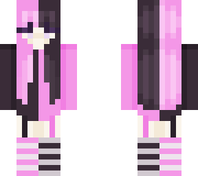 black and pink