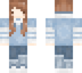 blue hoodie girl