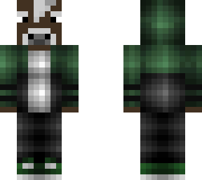 cow in a green hoodie