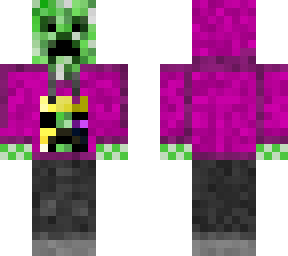 creeper in purple hoodie