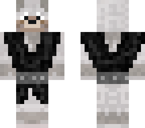 dog in an black robe or something