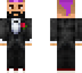 florbar elegante con el pelo morado
