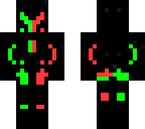 green and red armor
