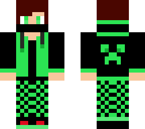 green creeper gamer boy