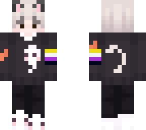 nonbinary cat but with tail