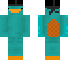perry the platypus durag w/ waves underneath