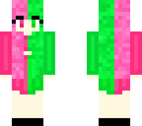 pink and green girl