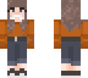 pumpkin girl with mustach