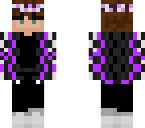 purple patterned skin 3d