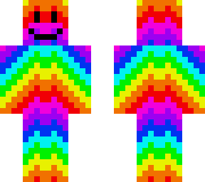 rainbow neon skin