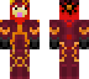 red sheep with lava amour