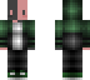 axolotl in green hoodie