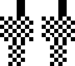 black and white
