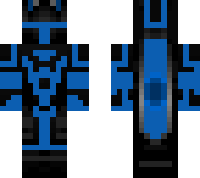 blue and black hero