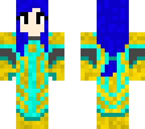 blue armor dress