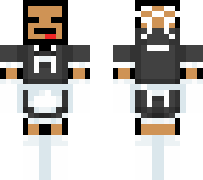 box man but in a maid dress