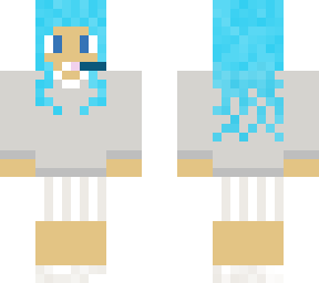 chica de pelo azul